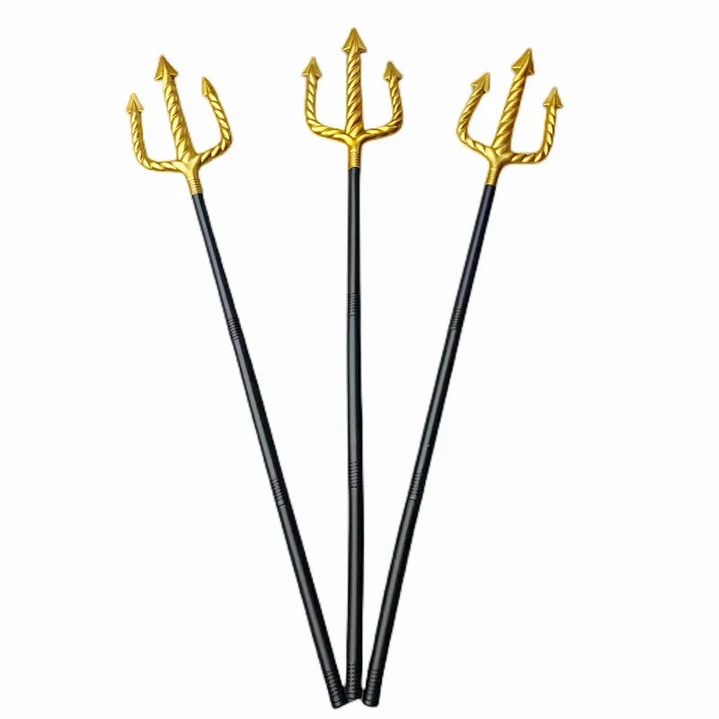 Halloween Party Death Spiral Trident Plastic Weapon with Three Prongs