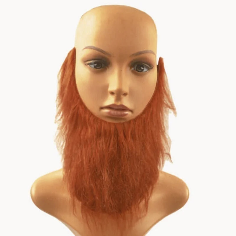 Fake Beard Mustache Party Favors for Halloween & Events - U Shape Artificial Costume Accessory