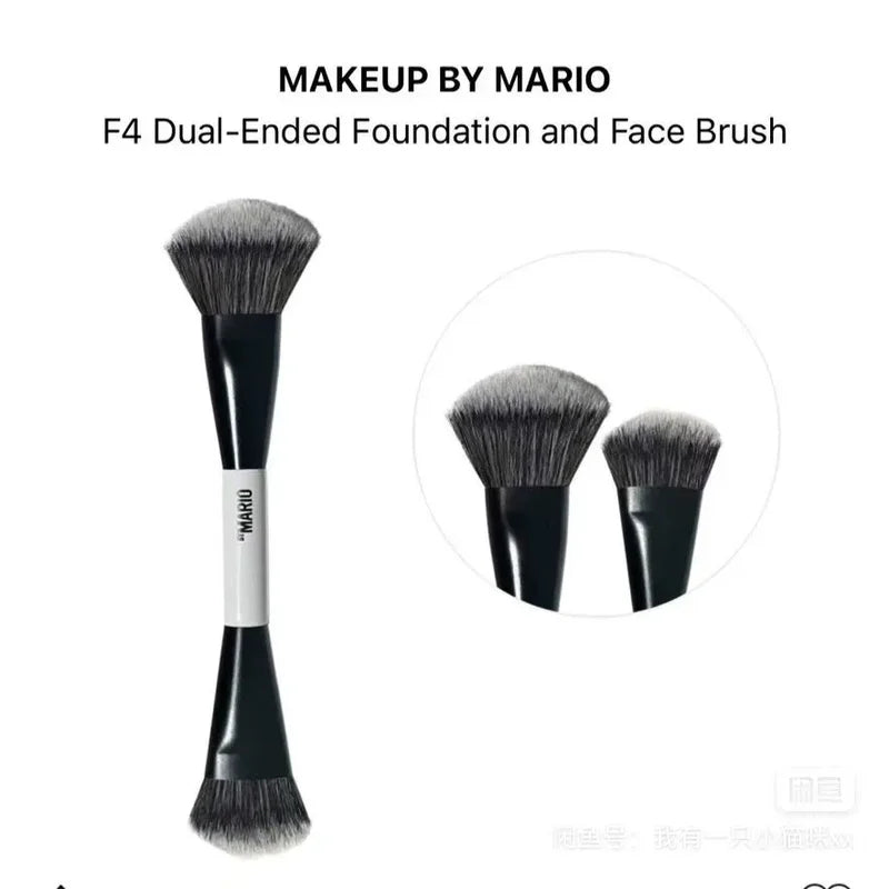 2 in 1 Highlight Blush Makeup Brush - Soft Fiber Face Cosmetic Tool
