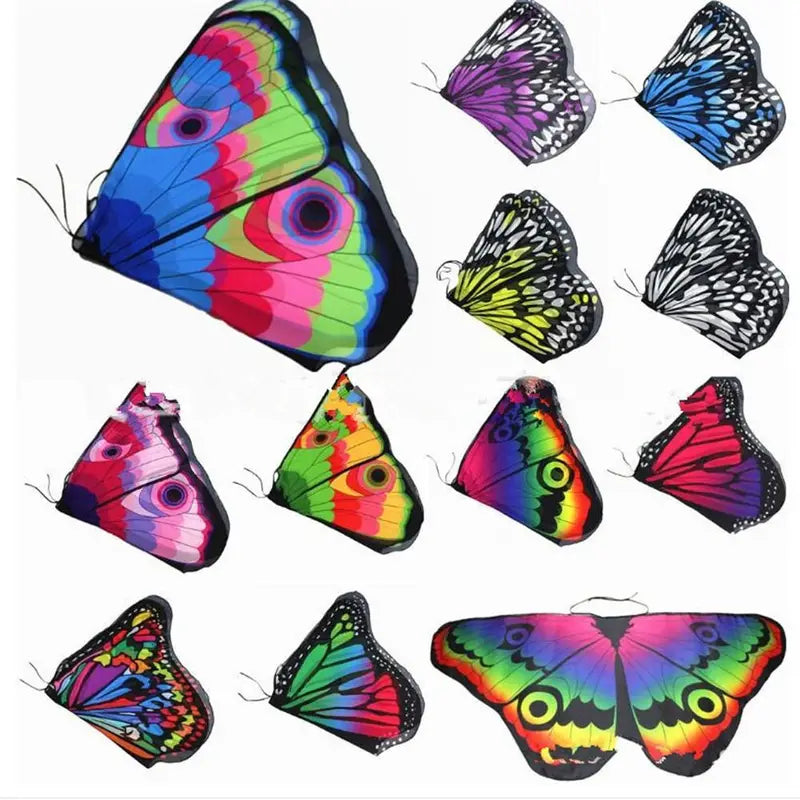 Kids Butterfly Costume Mask & Cloak Set for Halloween & Cosplay - Multiple Colors