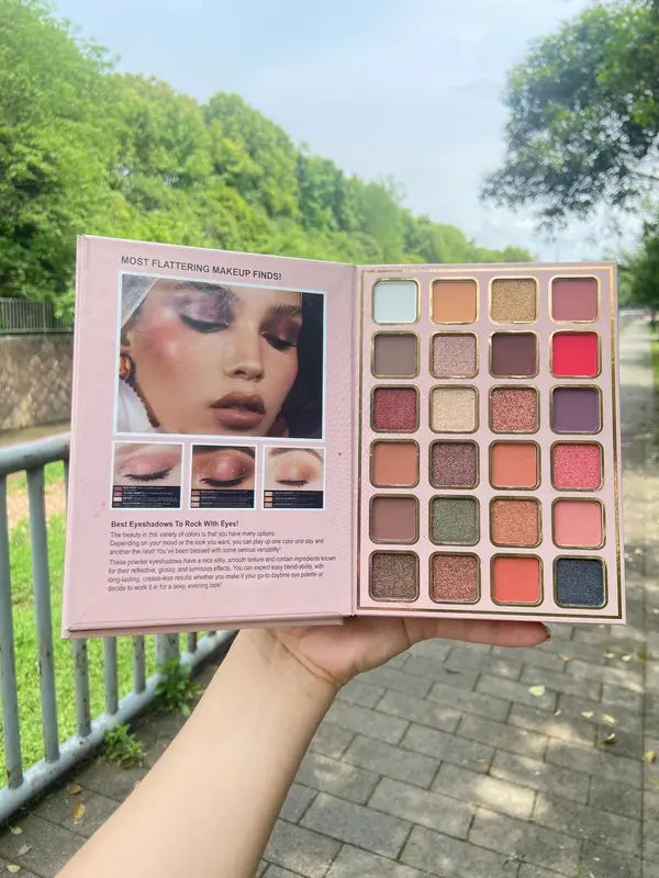 78-Color Makeup Palette Set with 5-Layer Book Design - Matte Shimmer Blush Contour Highlighter