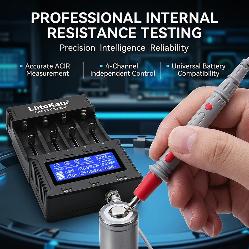 Universal Battery Charger 18650 AA AAA Fast Charge with Overcharge & Reverse Protection