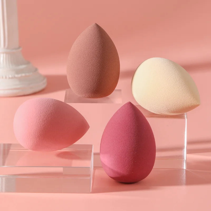 4 Pcs Makeup Egg Sponges Set - Foundation Blenders for Face Beauty