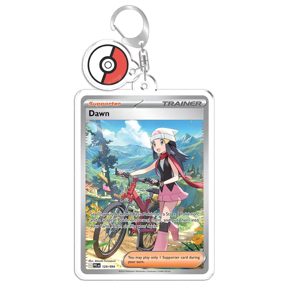 Anime Acrylic Keychain Backpack Pendant Set - Gardevoir Meowth Charizard Meloetta