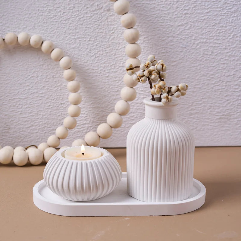 DIY Silicone Molds Set for Candle Making & Home Decor - Christmas Halloween