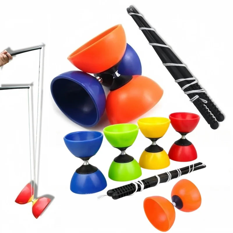 Leather Diabolo Yo-Yo Sensory Training Toy for Skill Development - Outdoor Use