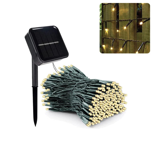 Frosted Globe Solar String Lights - Outdoor Fairy Lights with 8 Modes for Garden & Holiday Decor