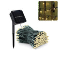 Frosted Globe Solar String Lights - Outdoor Fairy Lights with 8 Modes for Garden & Holiday Decor