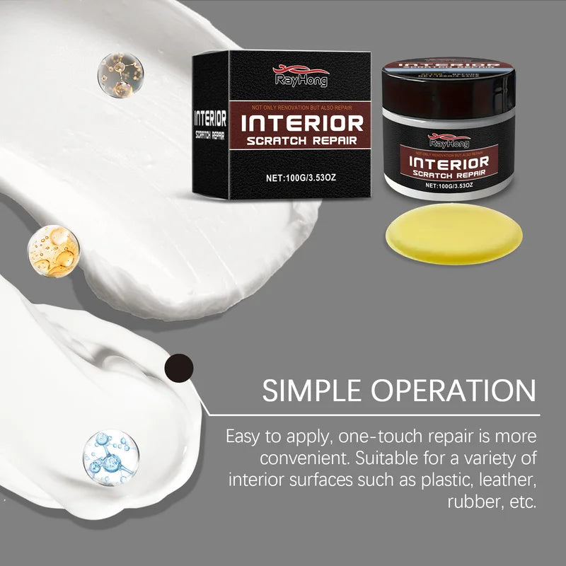 Car Scratch Remover Polish Wax with Nano Protective Coating - Easy Hand Application