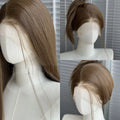 Long Straight Lace Front Wig for Women - 26 Inch Synthetic Natural Look