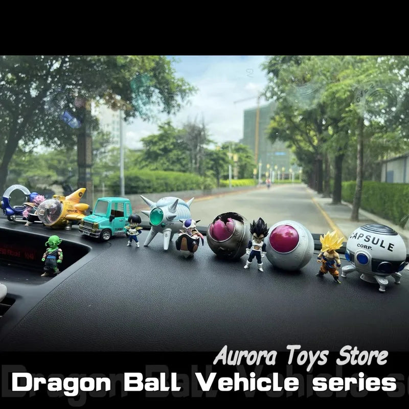 Anime Dragon Ball Z Capsule Spaceship PVC Figure Set - Goku & Vegeta Collectible Toys
