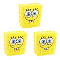 Cute Cartoon SpongeBob Dishwashing Sponge Set - Reusable Kitchen Cleaning Brush