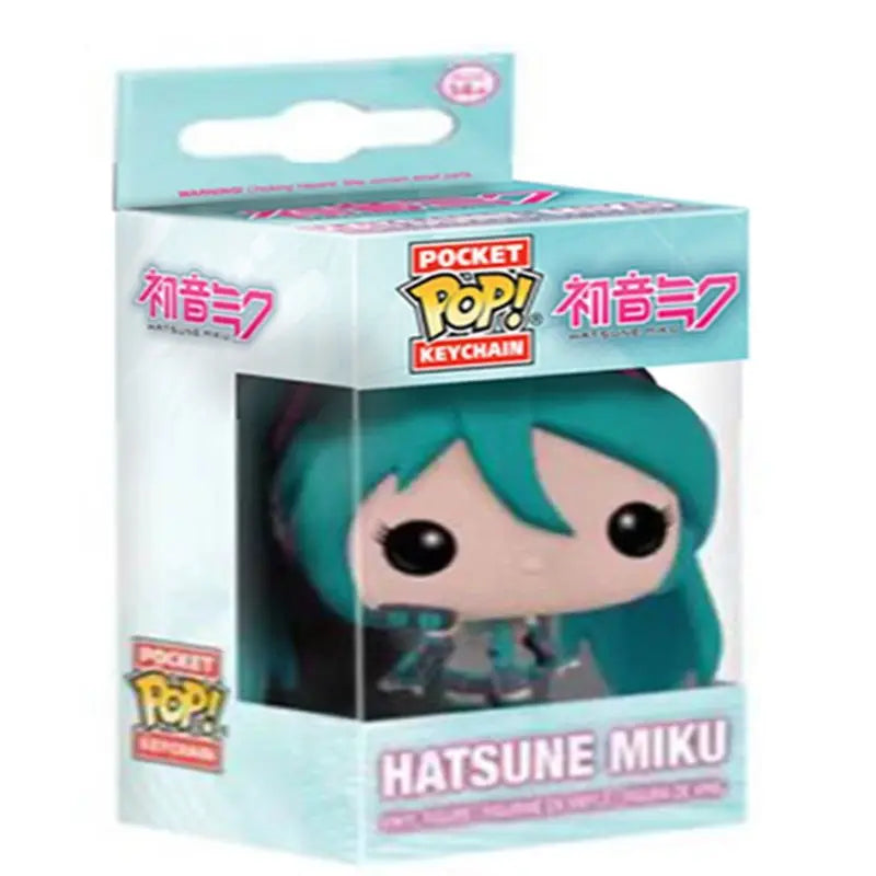 Anime Hatsune Miku Funko Pop Keychain Vinyl Figure Toy Gift for Kids