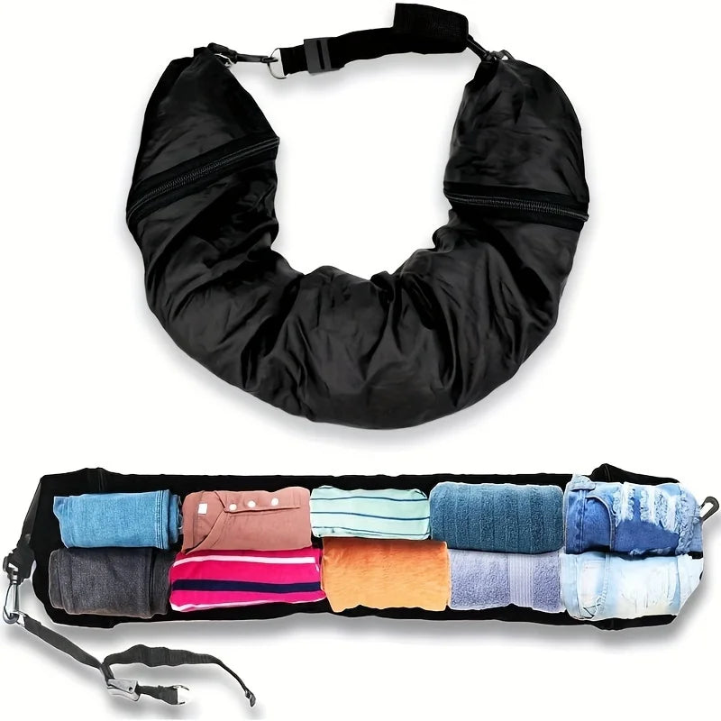 Travel Neck Pillow with Storage Bag - Portable, Lightweight Comfort