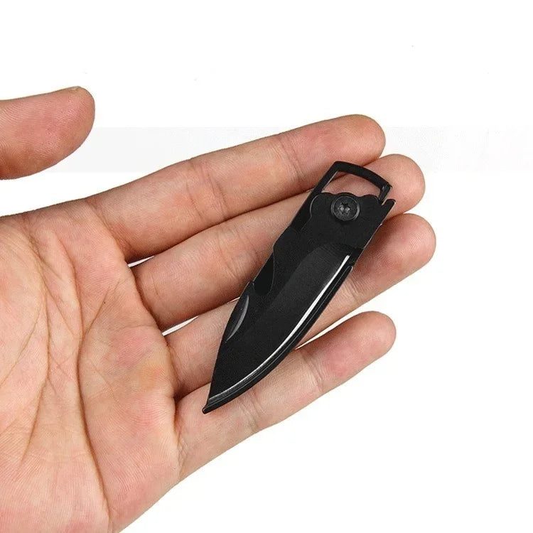 Mini Outdoor Multi Tool Folding Knife Keychain - Stainless Steel, Compact & Durable