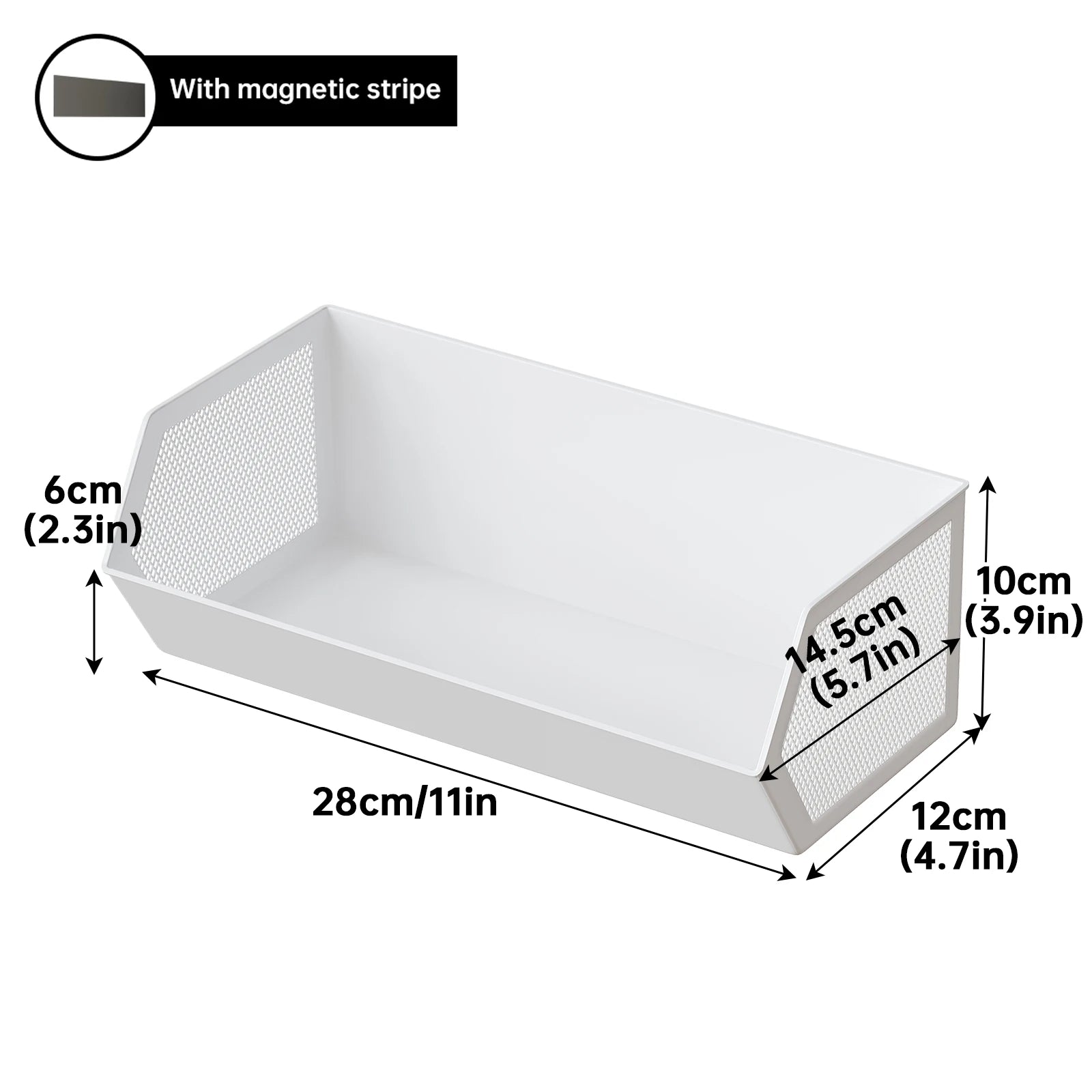 Magnetic Storage Rack for Balcony or Laundry Room No Drilling Wall Shelf