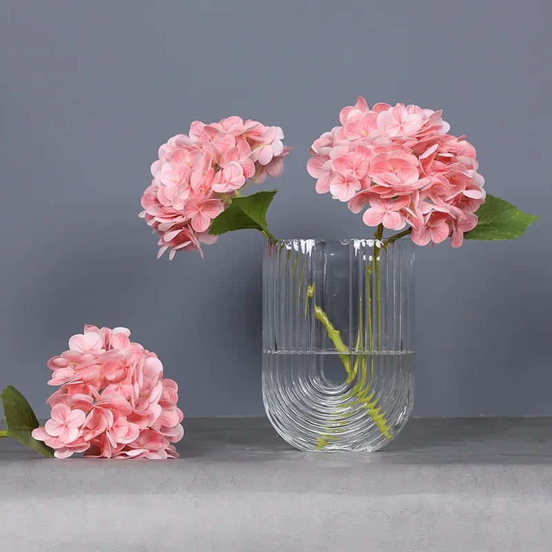 Artificial Hydrangea Flowers 10Pcs Real Touch Latex Film Wedding & Home Decor