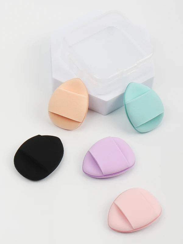 Mini Makeup Sponges 5Pcs Face Foundation Puff Set for Powder BB Cream Concealer