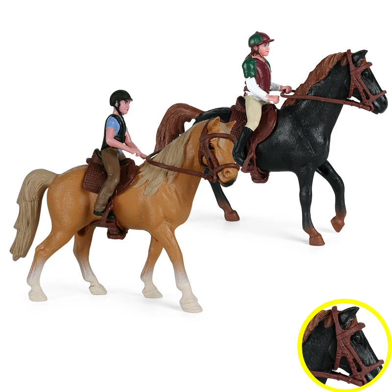 Kids Horse Animal Model Set - Simulation Toy Figures for Play & Collection