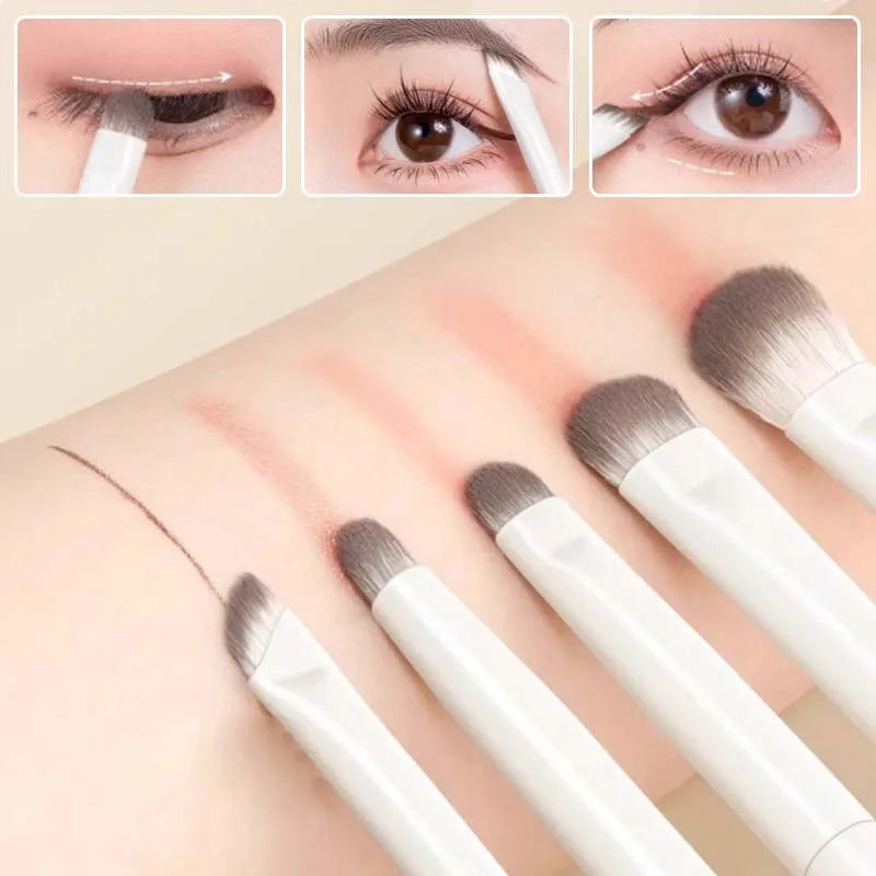 Professional Eye Makeup Brush Set - 5/6/8/10PCS Soft Contouring and Eyeshadow Brushes