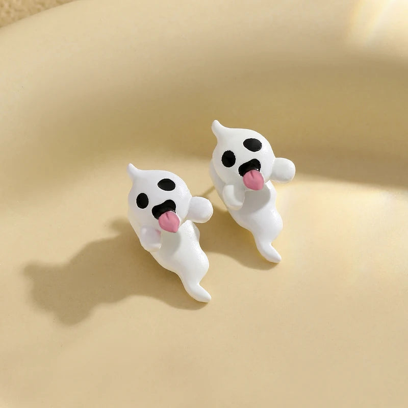 Halloween Ghost Stud Earrings Noctilucent Festival Jewelry for Men Women