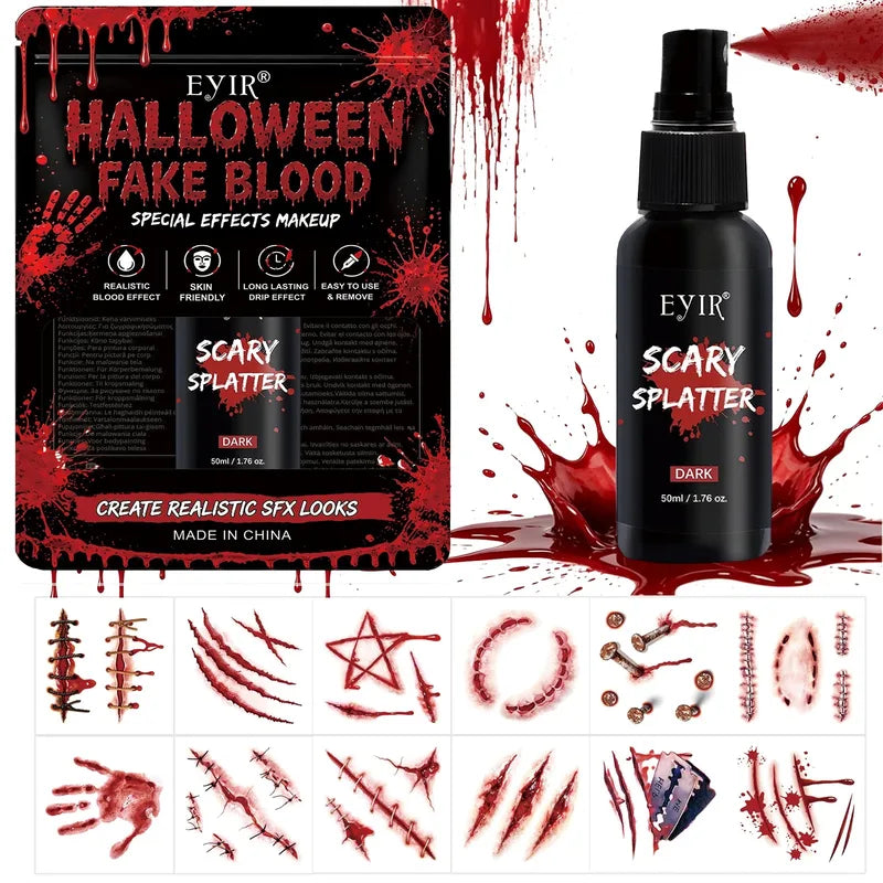 Fake Blood Gel SFX Makeup for Horror Costume & Themed Effects 50ml