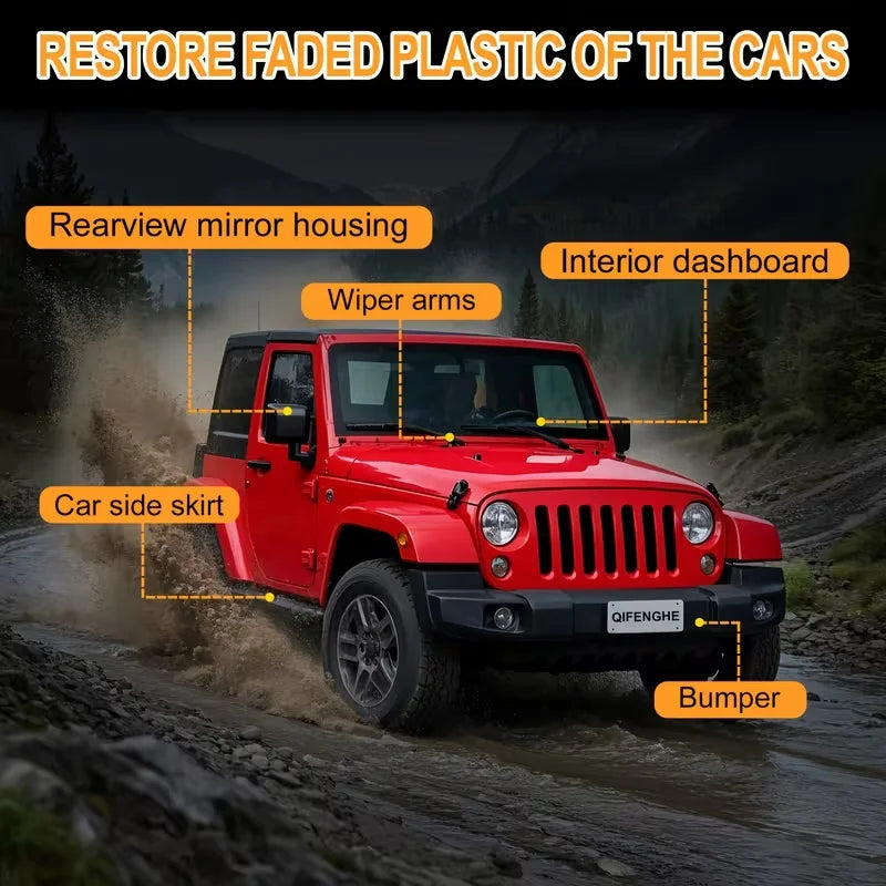 Car Plastic Leather Interior Refurbish Wax - UV & Anti-Aging Protectant