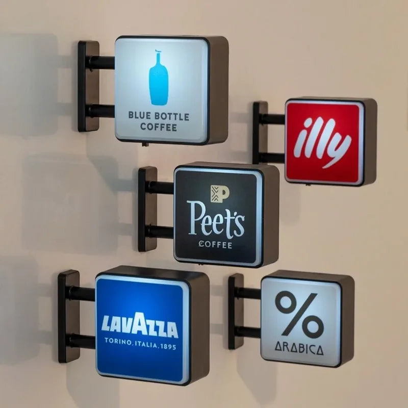 Coffee Shop LED Light Box Sign Creative Luminous Display for Home and Business