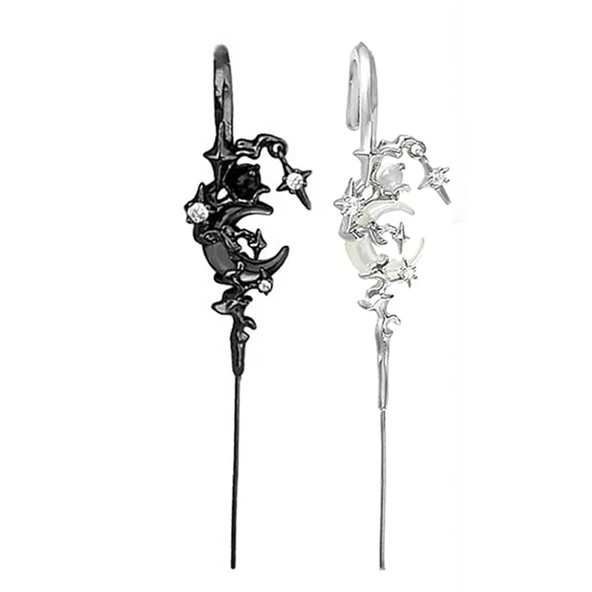 Moon Ear Hook Earrings for Women Delicate Jewelry Piercing Accessories