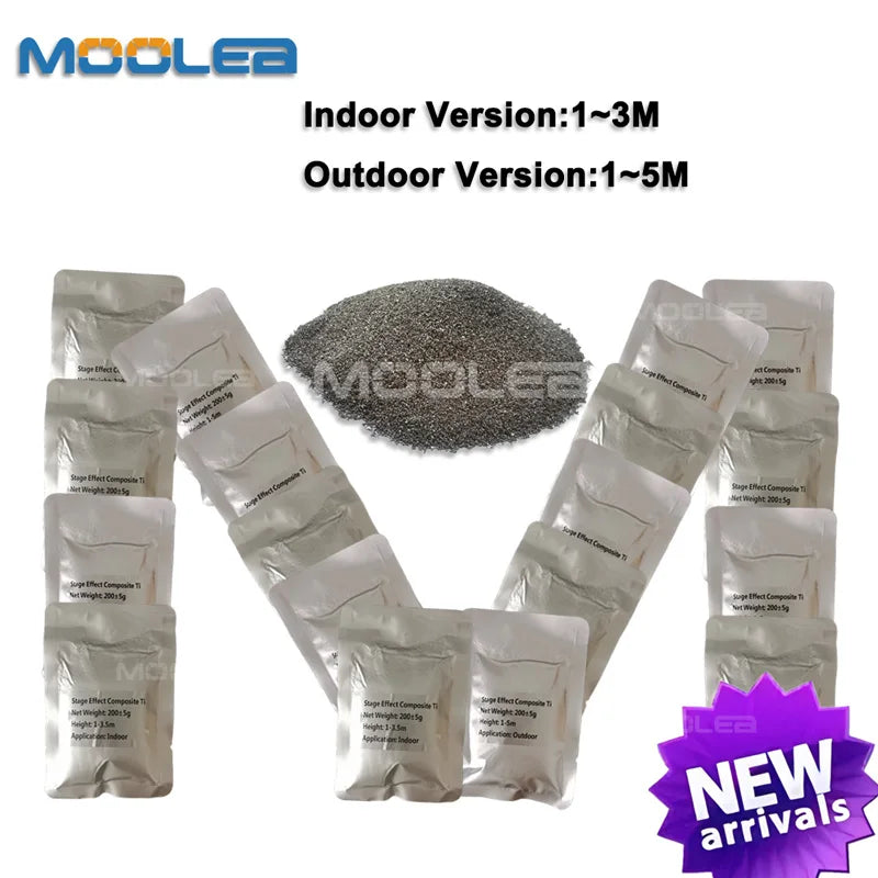 200g Titanium Powder for Cold Spark Firework Machine - Indoor & Outdoor Use