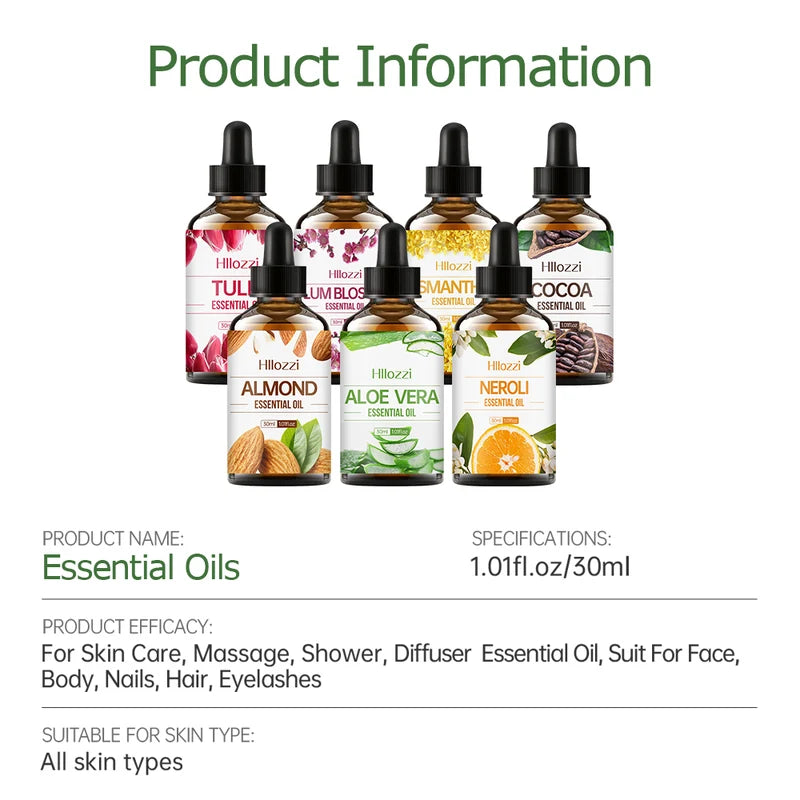 30ml Moisturizing Essential Oil for Face Body Nails Hair & Eyelashes - Nourishing Deep Repair