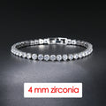 Men's Iced Out Cubic Zirconia Tennis Bracelet - Streetwear Jewelry