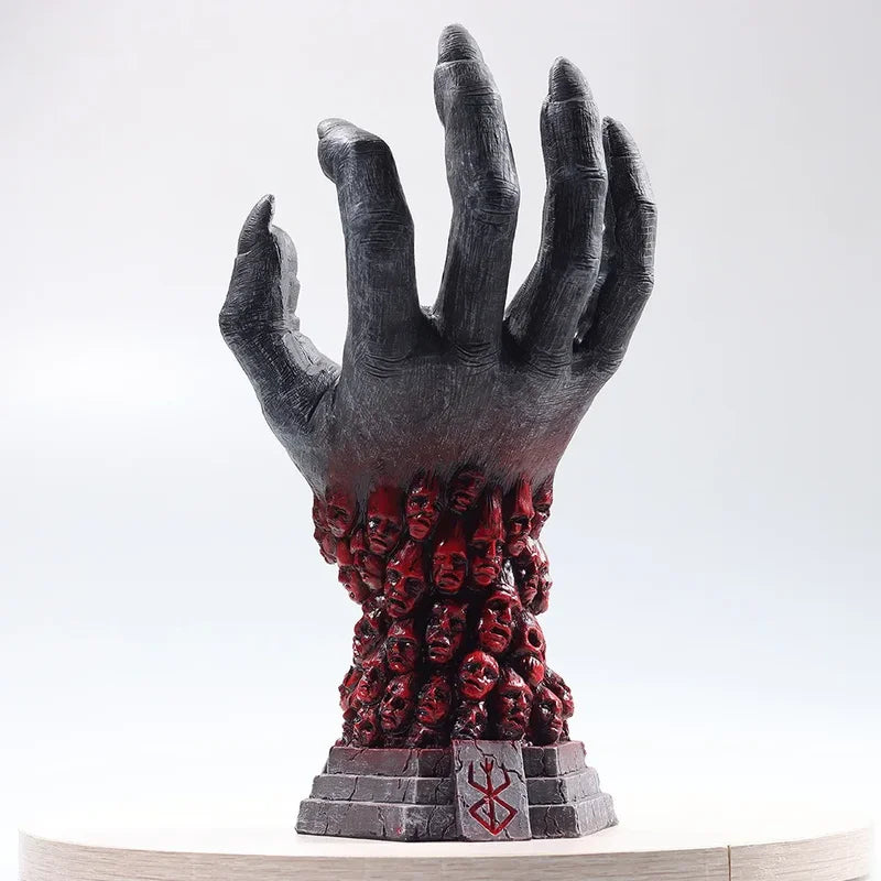 Handcrafted Berserk Anime Hand of God Resin Figurine - Halloween Skeleton Decor