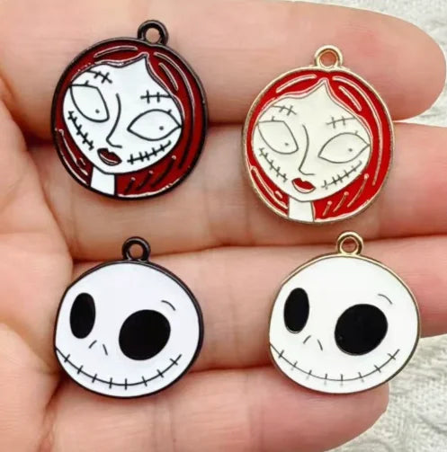 10 pcs Enamel Halloween Charms for Jewelry Making DIY Crafts & Gifts