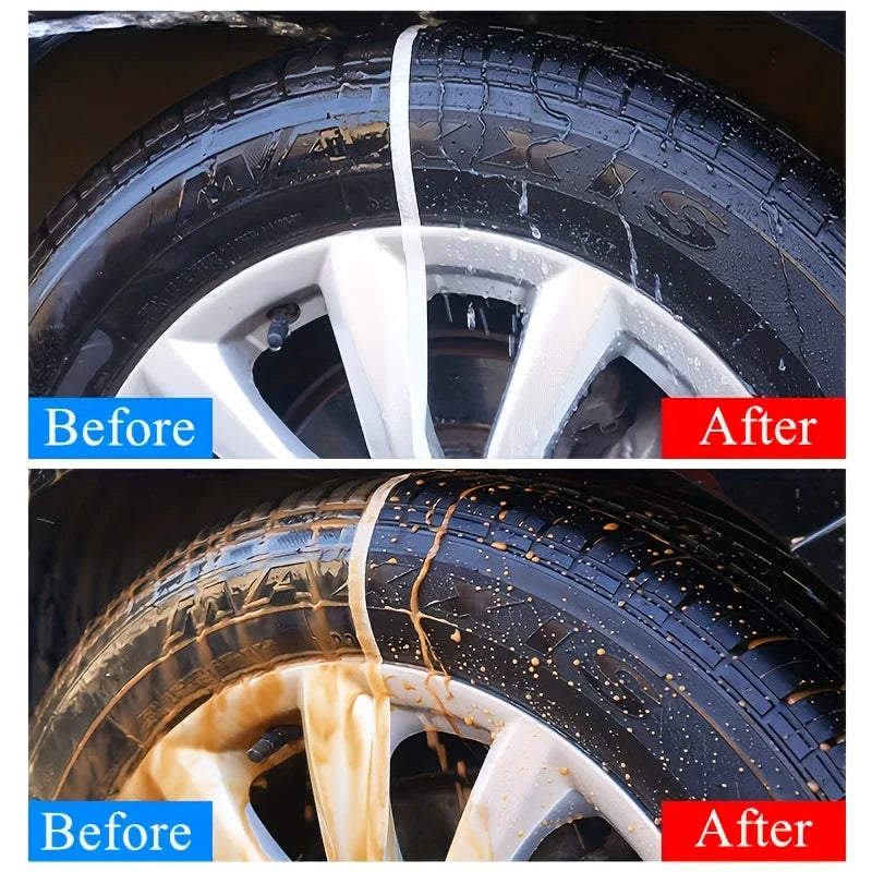 Car Tire Gloss Black Wax - Long Lasting Shine & Protective Coating