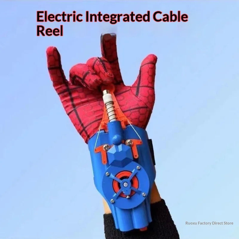Auto Retractable Web Shooter Wrist Toy for Role Play and Cosplay