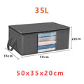Foldable Clothes Storage Bag Large Capacity Blanket Organizer with Handles