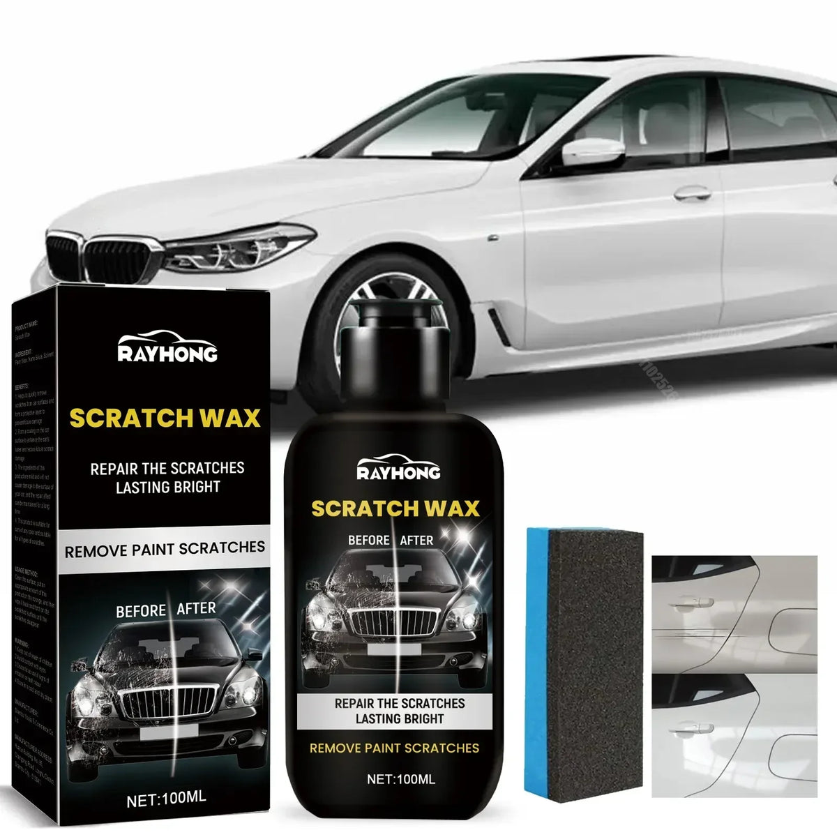 Car Scratch Remover Paint Care 250ml - Auto Body Swirl & Scratch Repair
