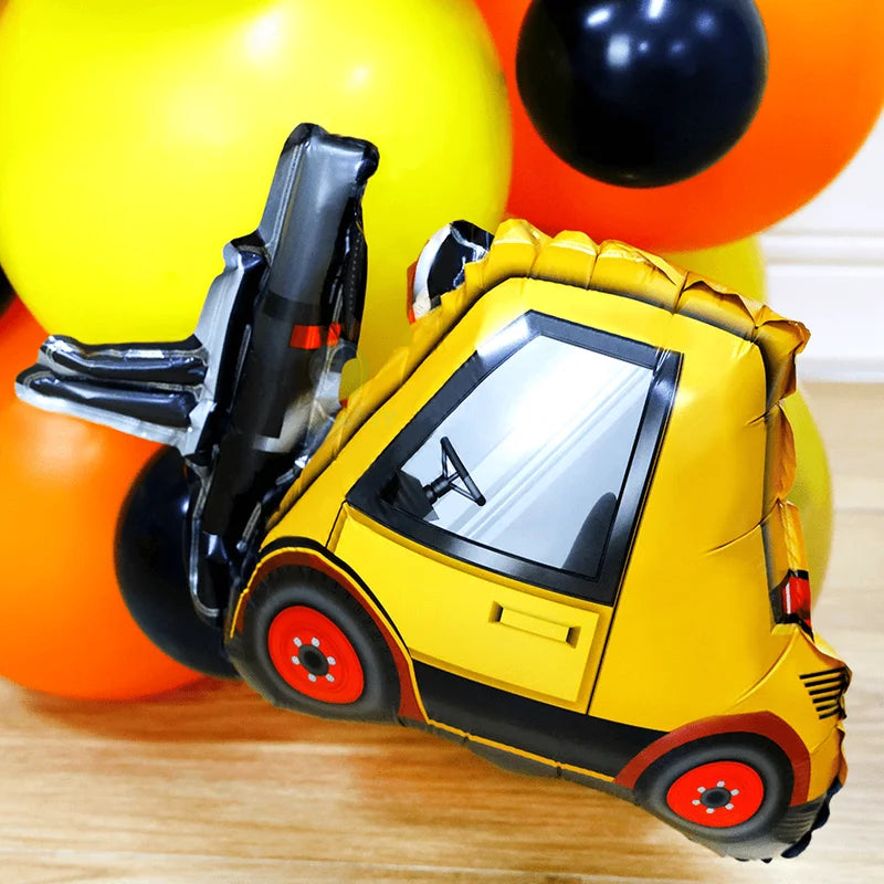 Construction Theme Party Supplies 28pcs Set | Number Truck & Excavator Decorations