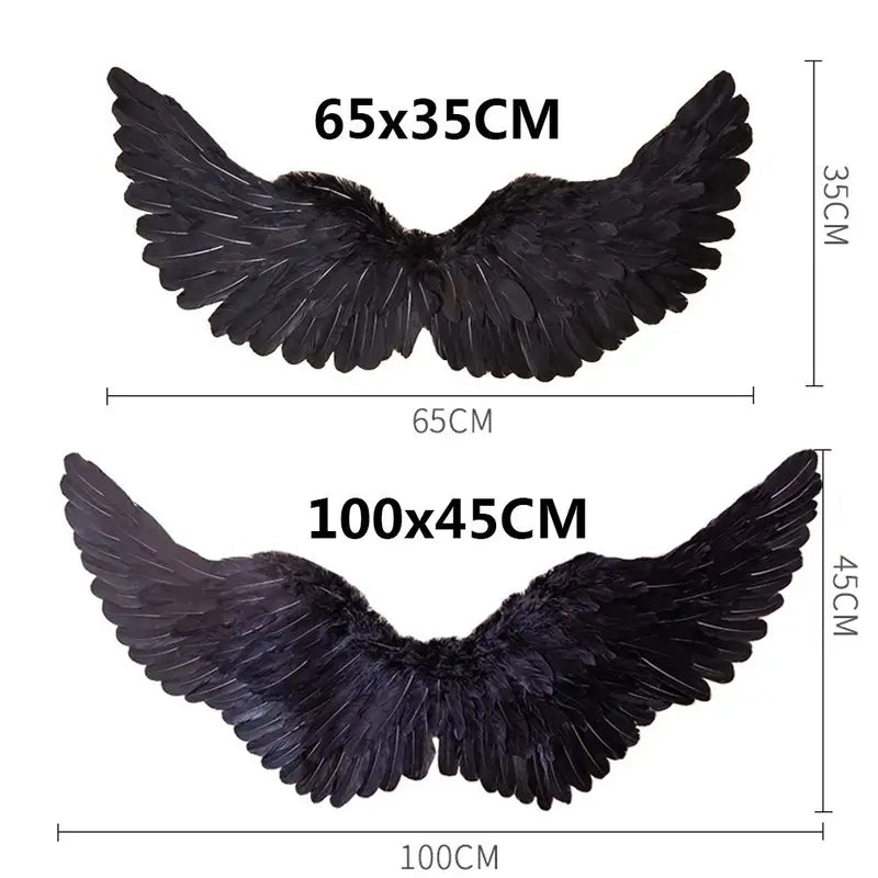 Angel Feather Wings Holiday Party Decorations for Costume & Scene Setting
