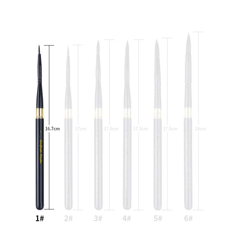 Watercolor Paint Brush Set - Portable Gouache Art Brushes for Acrylic & Watercolour Painting