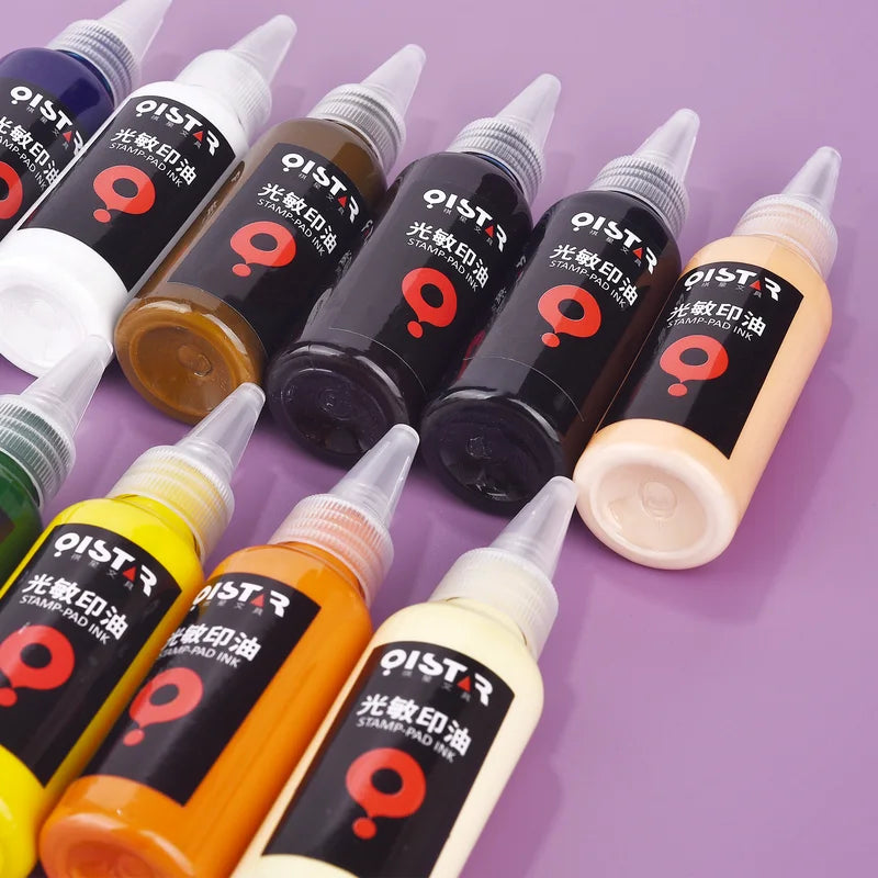 Photosensitive Printing Ink 50ml Multi-Color Oil-Based Stamp Ink for Office & Printing