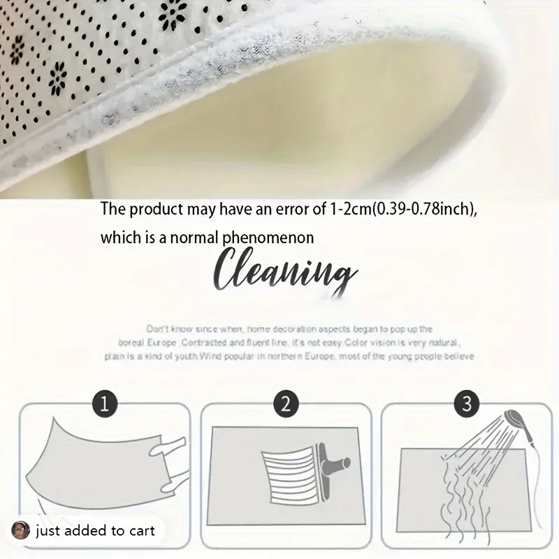 Anti-Slip Absorbent Floor Mat for Home Entrance and Bathroom - Soft & Durable