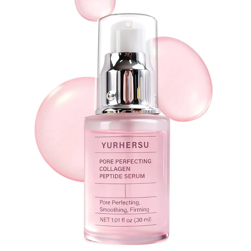 Face Serum with Collagen Peptides for Wrinkle Reduction & Brightening - Anti-Aging Skin Care