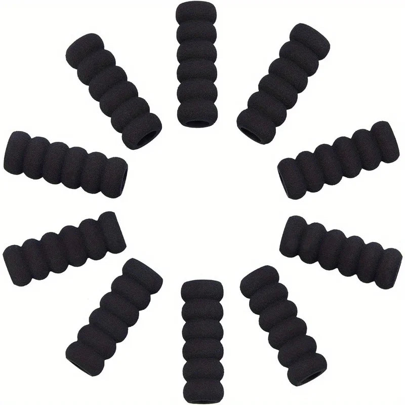 Foam Pencil Grip Set - Black, Red, Blue, Comfort & Ergonomic Pen Holders