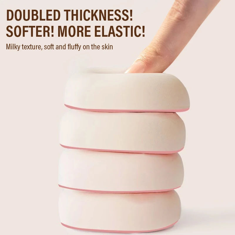 Large Size Cotton Candy Makeup Sponge - Soft Air Cushion Powder Puff for Wet & Dry Use