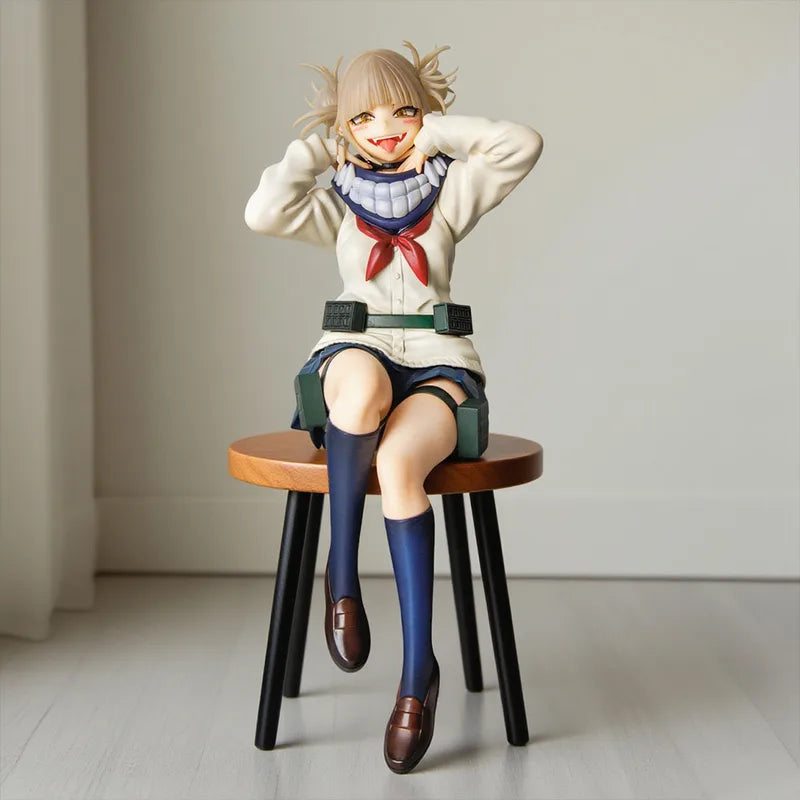 Anime Action Figures Set - Toga Himiko & Uraraka Ochako Collectibles - 13cm & 16cm PVC Characters - Perfect for Gifts & Decor