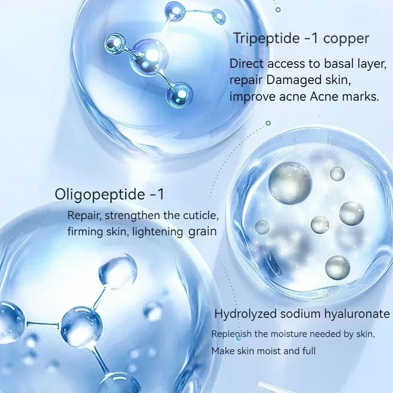 Blue Copper GHK-CU Face Serum Powder Set Anti-Aging Brightening Moisturizing 20PCS