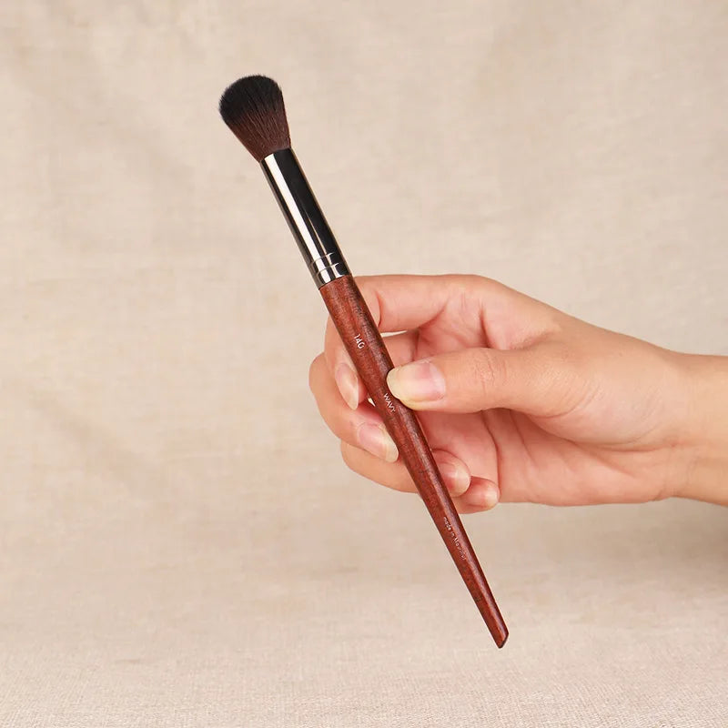 Professional Soft Makeup Brush Set for Foundation & Concealer - Wood Handle