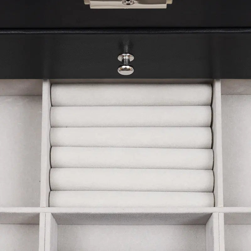 12 Compartments Watch Storage Box Jewelry Organizer with Glass Window